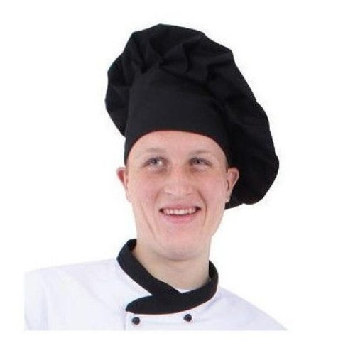 Fekete szakács sapka 