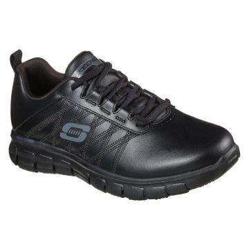   SKECHERS 76576EC SURE TRACK - ERATH SR SKECHERS NŐI MUNKACIPŐ, fekete (VÉDELEM NÉLKÜL)