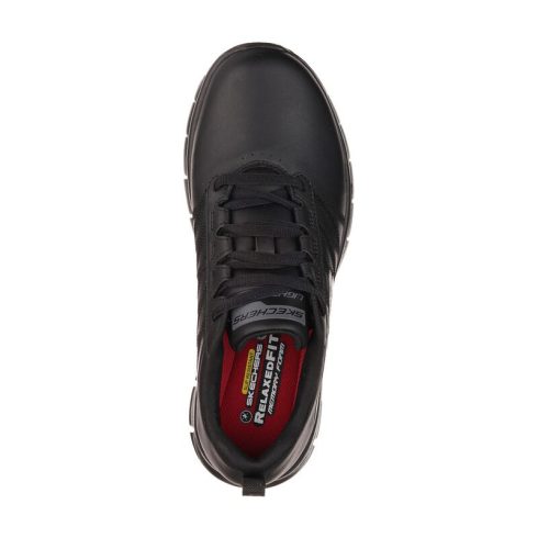 SKECHERS 76576EC SURE TRACK - ERATH SR SKECHERS NŐI MUNKACIPŐ, fekete (VÉDELEM NÉLKÜL)