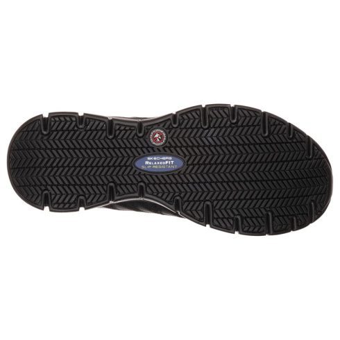 SKECHERS 76576EC SURE TRACK - ERATH SR SKECHERS NŐI MUNKACIPŐ, fekete (VÉDELEM NÉLKÜL)