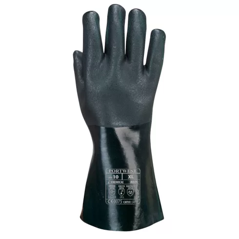 Portwest Duplán mártott PVC védőkesztyű 35cm