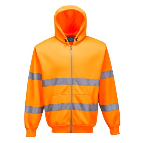 B305ORR4XL Portwest Hi-Vis cipzáros pulóver