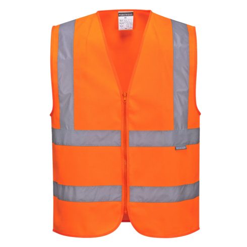 C375ORRXXL Portwest Hi-Vis cipzáras mellény