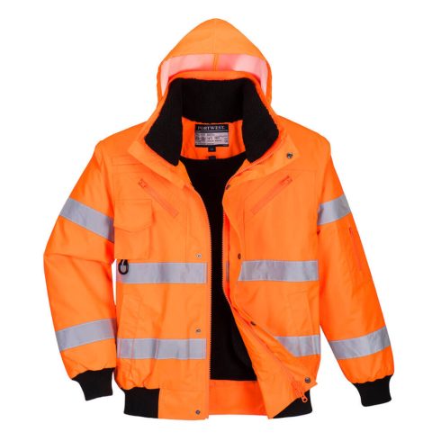 C467ORRXXL Portwest Hi-Vis 3 az 1-ben Bomber dzseki