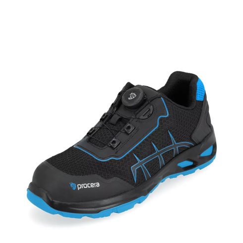 Procera Lotus S1PS gyorsfűzős félcipő - fekete - kék