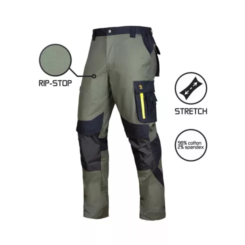 Procera Ultratech RIP-STOP munkavédelmi deréknadrág - zöld