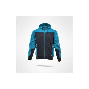  Sara Comfort Plus kapucnis pulóver - fekete-petrol kék