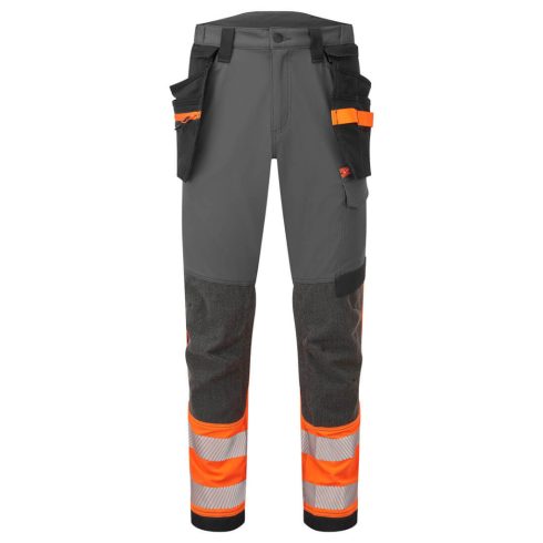 EV442OMR28 PORTWEST EV4 Hi-Vis Stretch Class 1 Holster lengőzsebes nadrág