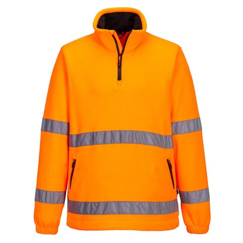 F302ORRXL Portwest Hi-Vis 1/2 Zip polár