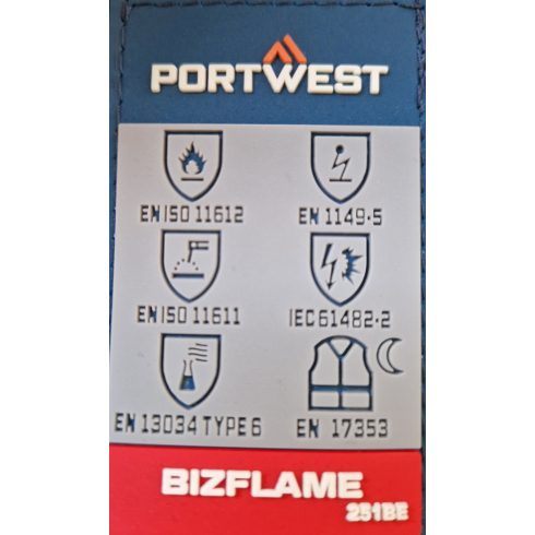 FR418GRRXXL Portwest Bizflame Work+ lángálló kantáros nadrág