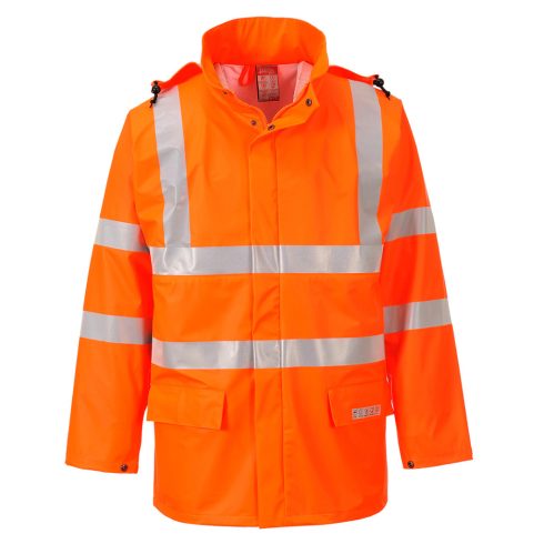 FR41ORRXL Portwest Sealtex Flame Hi-Vis esőkabát