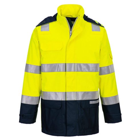 FR605YNRL Portwest Bizflame Multi Light Arc Hi-Vis Jacket