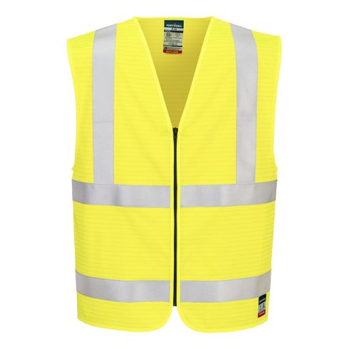 FR615YERL/XL Portwest Bizflame Hi-Vis lángálló mellény