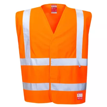   FR71ORRL/XL Portwest Lángálló, antisztatikus, láthatósági mellény