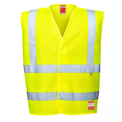 FR71YER4X/5X Portwest Lángálló, antisztatikus, láthatósági mellény
