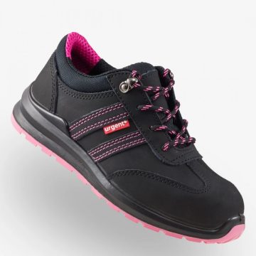   Urgent cipő Lady 214 S1 női munkavédelmi cipő, fekete-rózsaszín