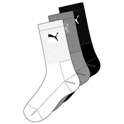 Puma Sport zokni - 3pár/csomag