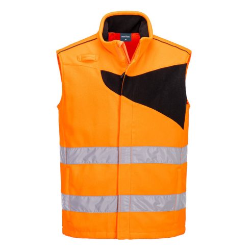 PW231OBRL Portwest PW2 Hi-Vis Fleece Bodywarmer