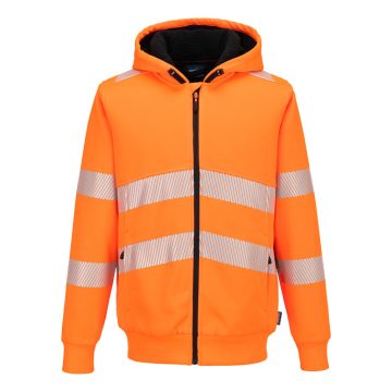 PW321ORR4XL Portwest PW321 Hi-Vis téli cipzáras pulóver