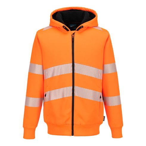 PW321ORRXXL Portwest PW321 Hi-Vis téli cipzáras pulóver
