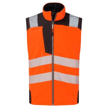 PW325OBR4XL Portwest Hi-Vis Softshell Gilet mellény