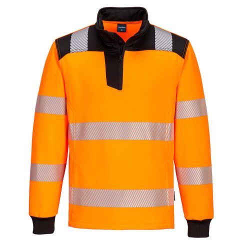 PW326OBR5XL Portwest PW3 Hi-Vis 1/4 Zip melegítőfelső