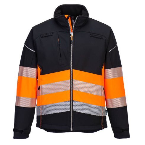 PW375BKO4XL Portwest PW3 Hi-Vis Class 1 Softshell kabát