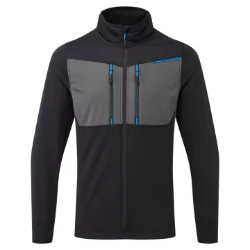 T756BKR Portwest WX3 Full Zip Tech Fleece-fekete